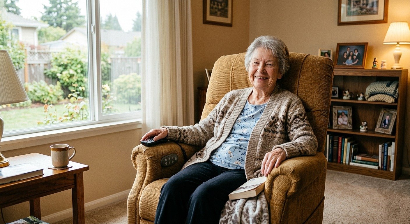 Will Medicare pay for a lift chair recliner — senior in power lift chair Illinois